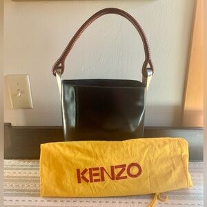✅REDUCED‼️ Auth KENZO Black Calfskin Bucket Bag - GORGEOUS! ✨✨